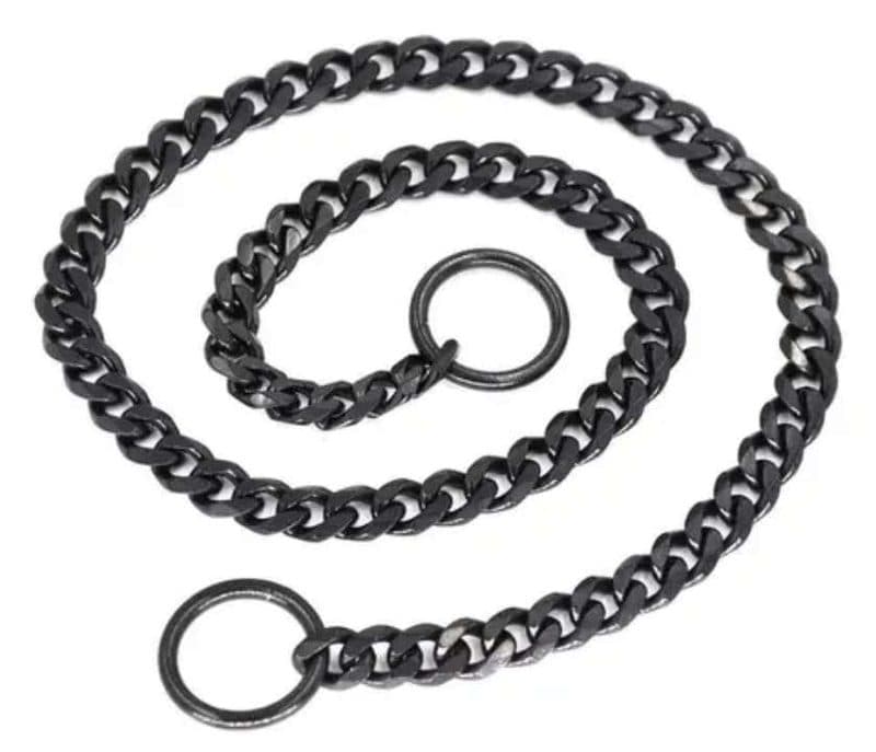 COLLAR DE AHOGO MARTILLADA NEGRA 55CM