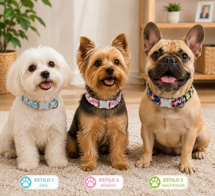 COLLAR PARA MASCOTAS X6 FIGURAS GRANDE