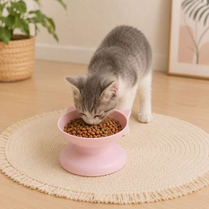 COMEDERO COPA CARA DE GATO