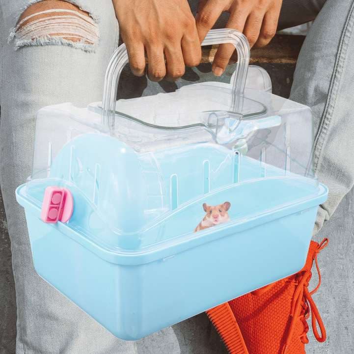 TRANSPORTADOR PEQUEÑO PARA HAMSTER 16 X 17 X 23 CM
