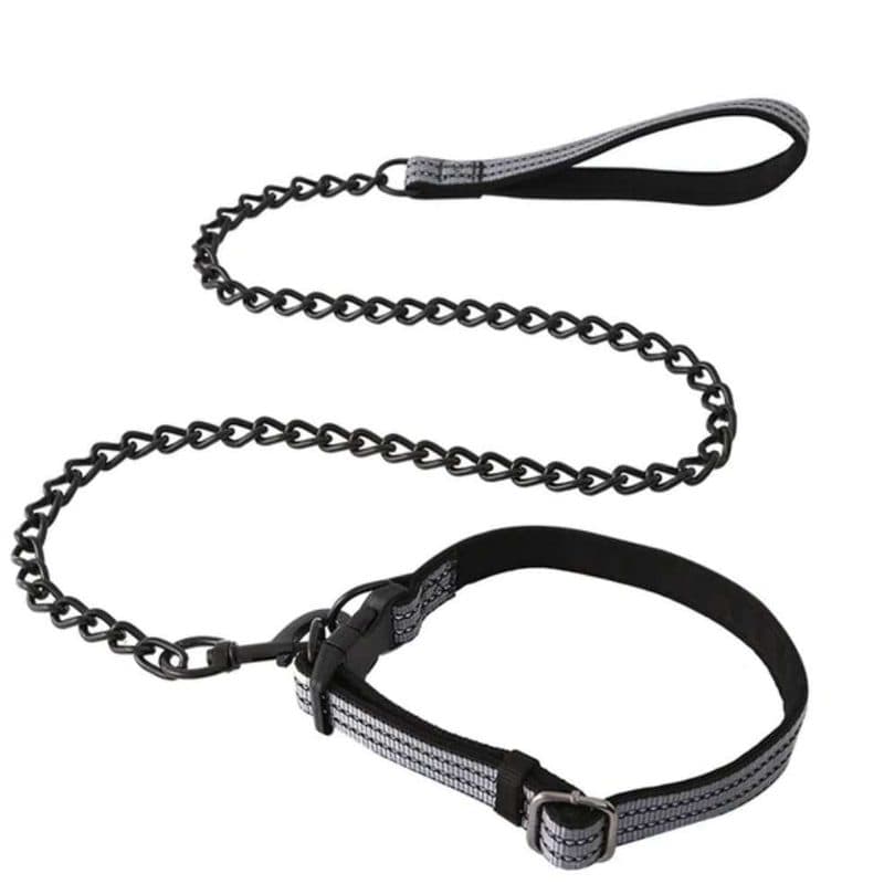 CORREA CADENA BLACK CON REFLECTIVO 120 CM